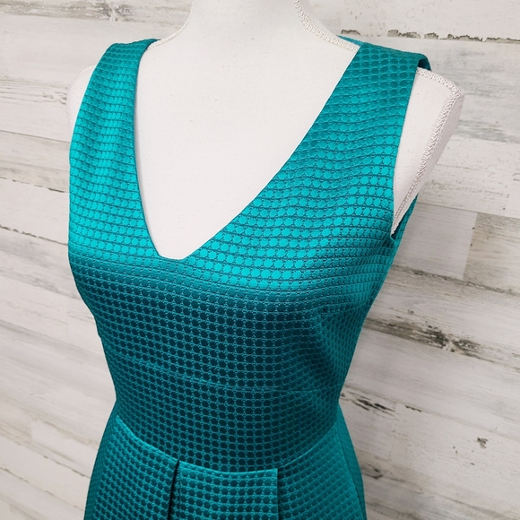 AG Phillips Teal Designer Sheath Dress - Picture 6 of 11